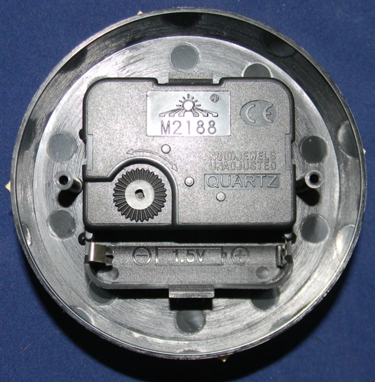 Australian RV Accessories Wall Clock Gold 10cm Quartz