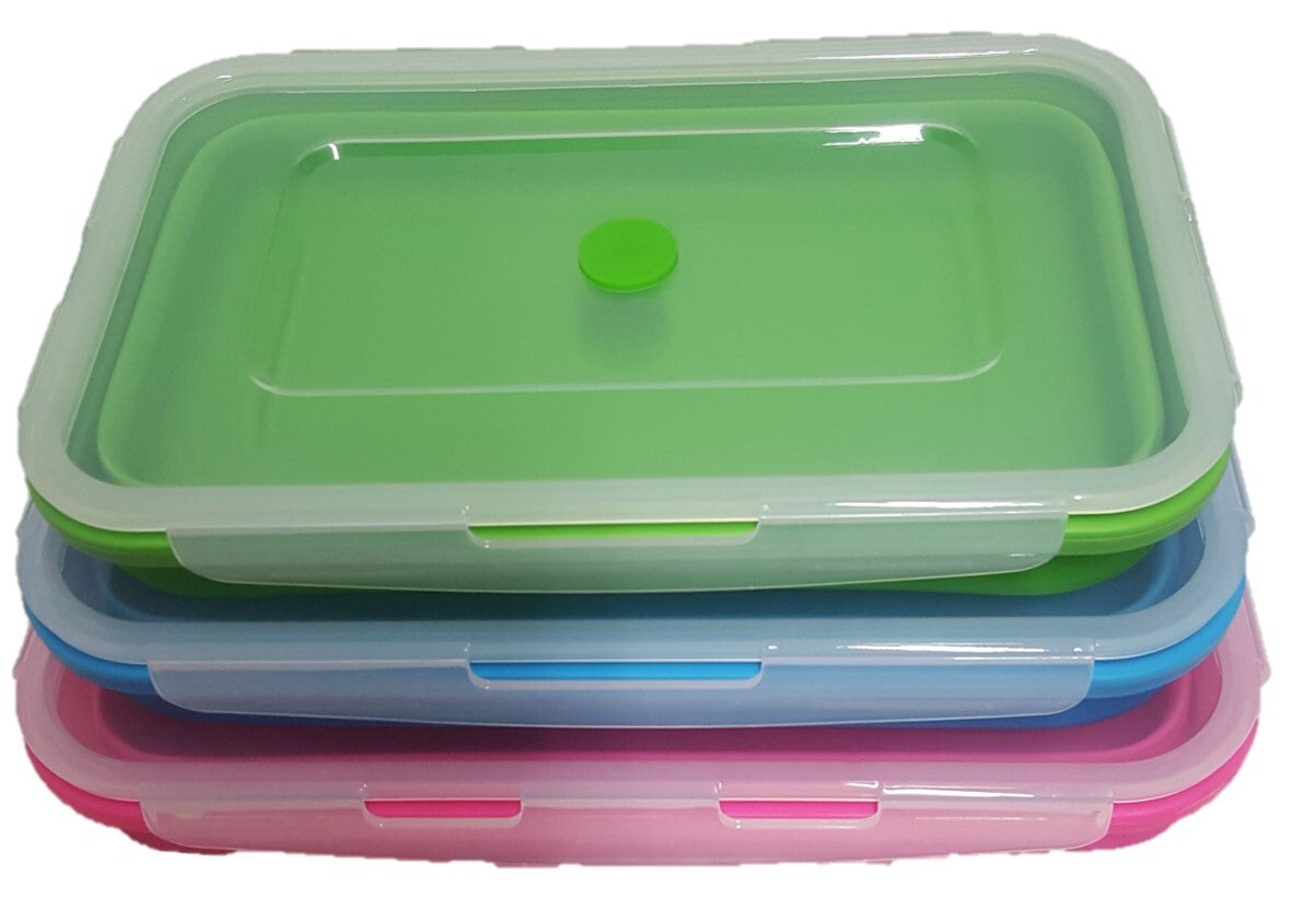 Collapsible Space Saving Rectangular Container Set - 3 Pack