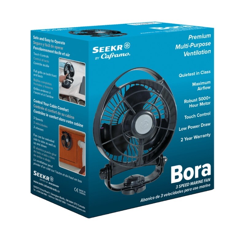 Caframo Bora 748 12V Caravan RV Fan (Black)