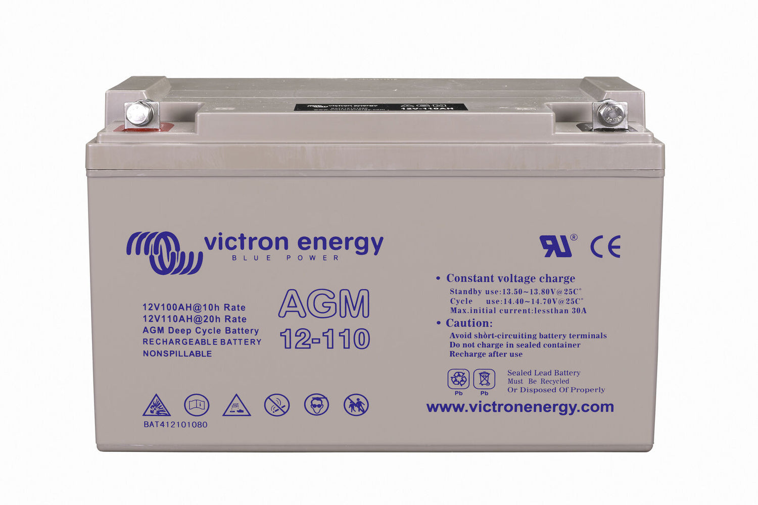 Victron Energy 12V/110Ah AGM Deep Cycle Battery (M8)