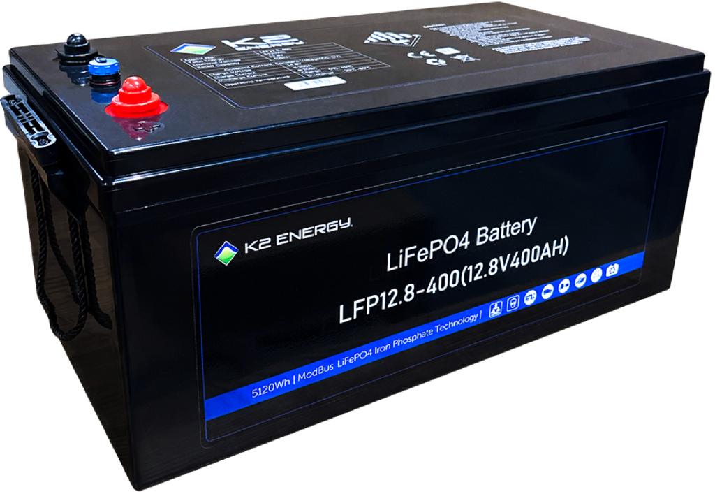 K2 Energy 12.8V 400Ah LifePO4 Battery with CAN-BUS (Victron Compatible)