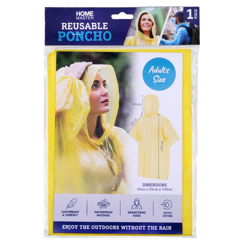 Poncho Reusable for Adults