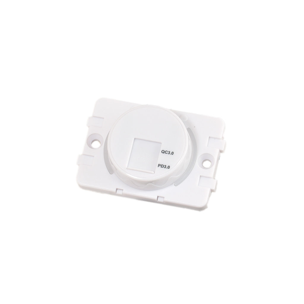 12V USB Twin Charging Station USB A/USB C White