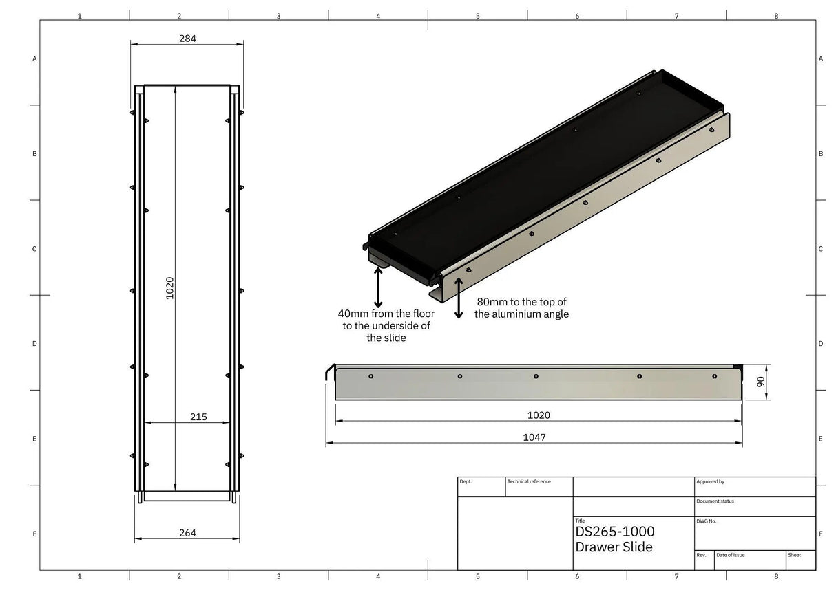 On the go RV DS265-1000 High Sides Only