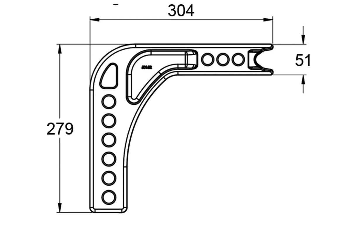 CAST SHANK - 95MM DROP