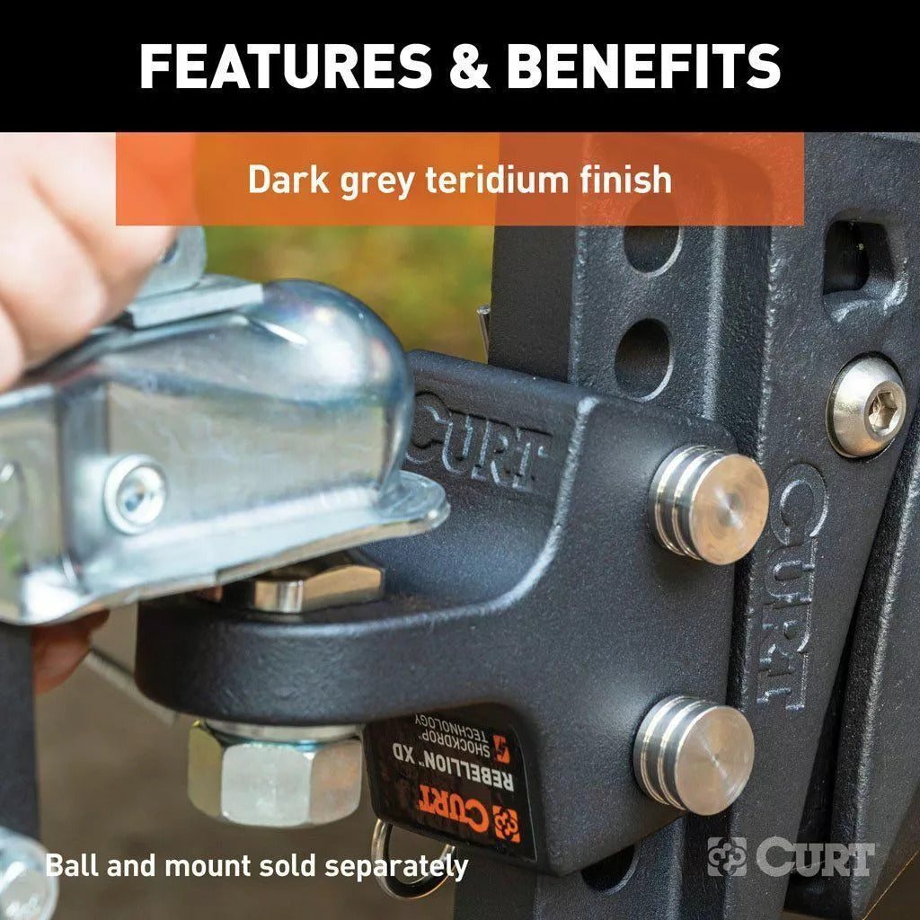 CURT Rebellion XD Tongue Attachment (70mm Tow Ball / 4500kg)