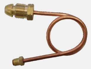 6mm Copper Pigtail 7/16-24 I/Flare x POL 450mm