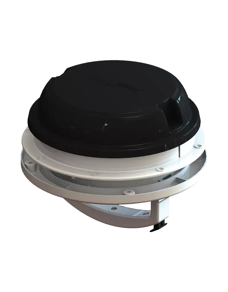 Maxxfan Dome plus with LED & Sleeve Black