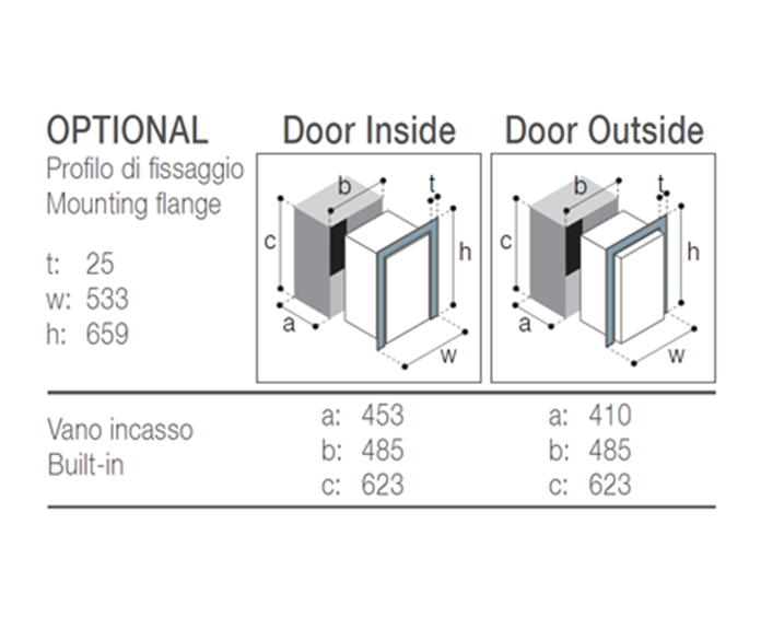 Vitrifrigo 65 Upright Fridge C60i