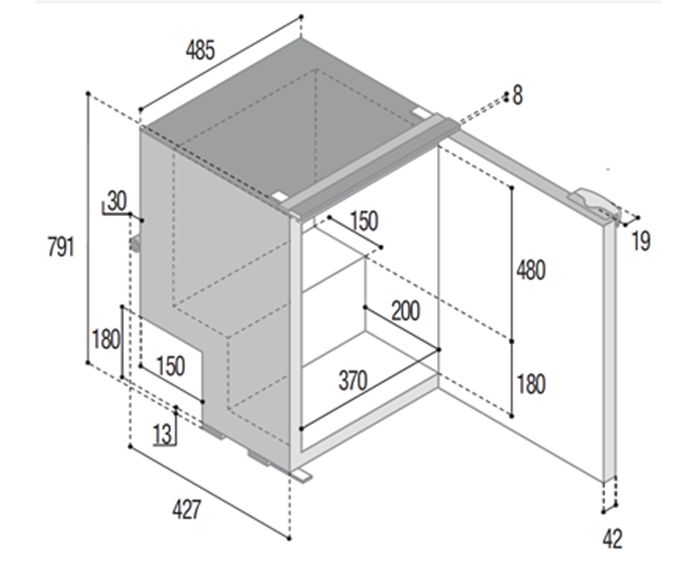 Vitrifrigo C85I Fridge/Freezer 12-24V 85L