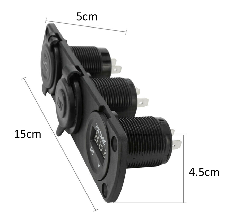 12V Accessory/USB/Voltage Panel