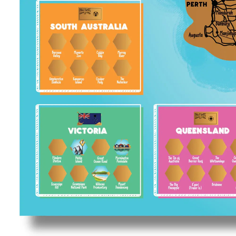 Little Explorers Australia - Scratch Off Map