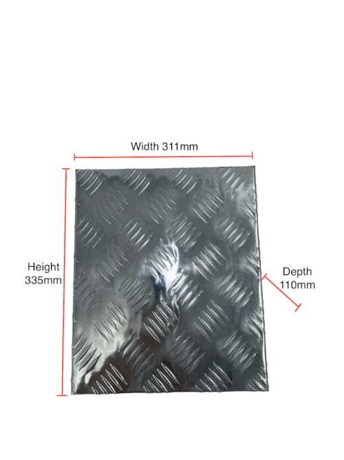 AUFOCUS GEN 4 - silver Checker Plate Tank Cover