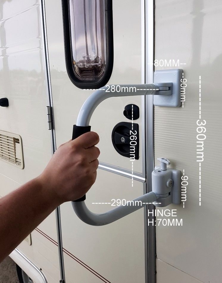 Arm A Lock Security Door Handle