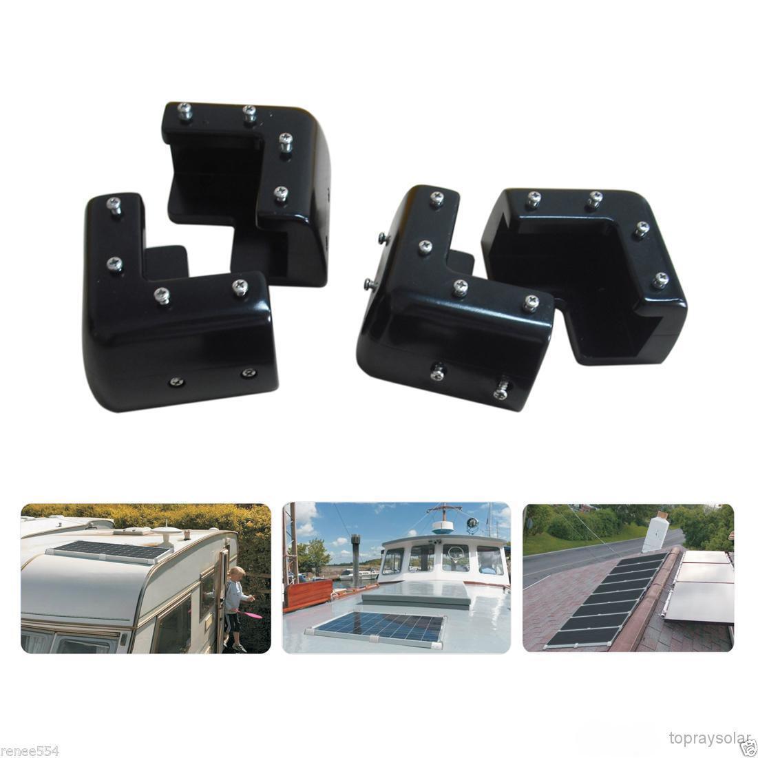 Topray Universal Solar Mount Brackets Set of 6 (Black)