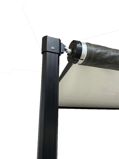Luxury Awnings Roll Out Awning 17 x 8ft Grey Black Hardware Included