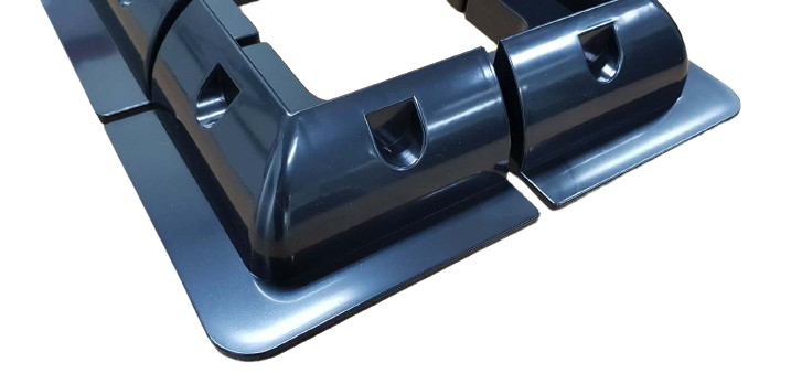 ABS Solar Panel Brackets, Set of 6 (Black)