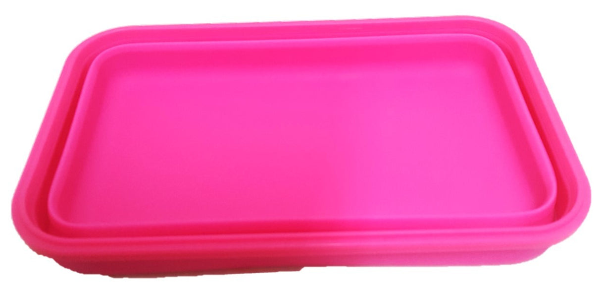 Collapsible Silicone Rectangle Container 5L - Pink