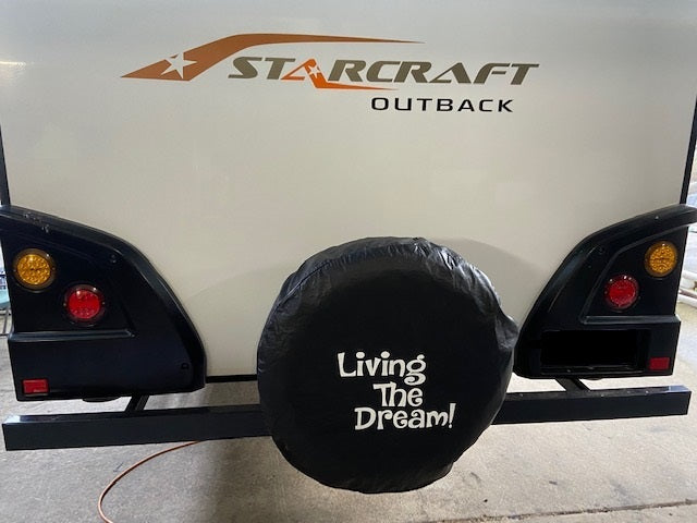 33 Inch 'Living the Dream' Spare Wheel Cover