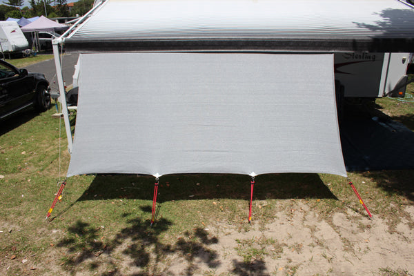CARAVAN PRIVACY SCREEN 1.8 X 4.6M GREY