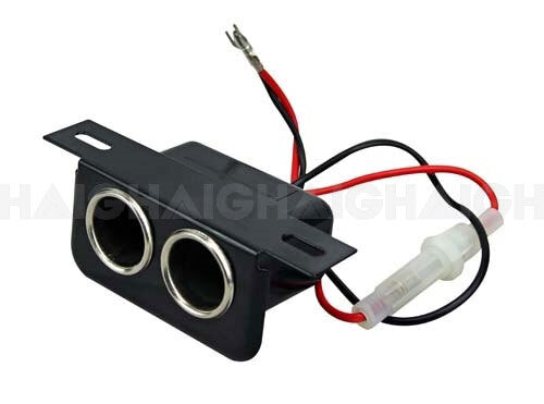 12V Underdash Double Cigarette Plug