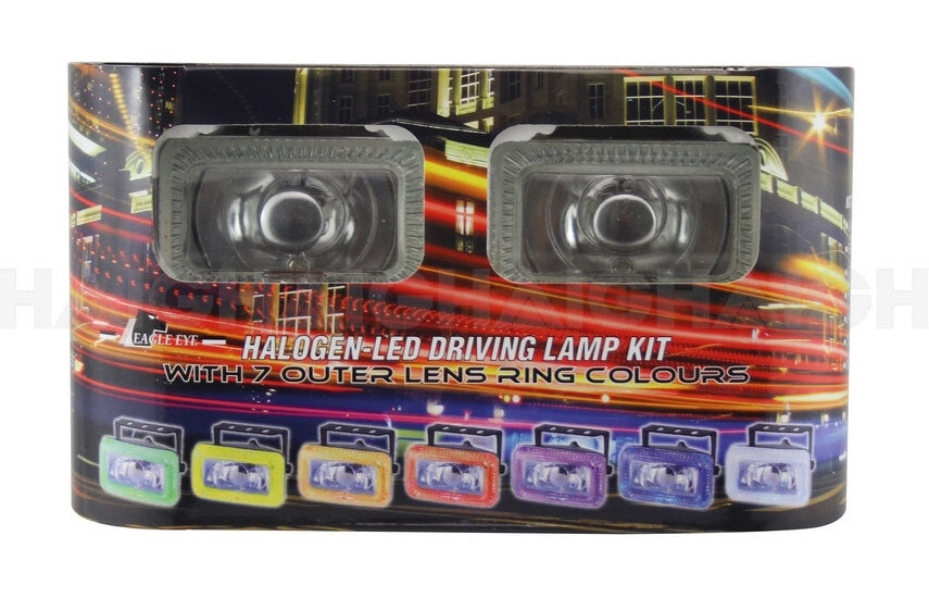 Halogen - LED Driving Lamp Kit Rectangle