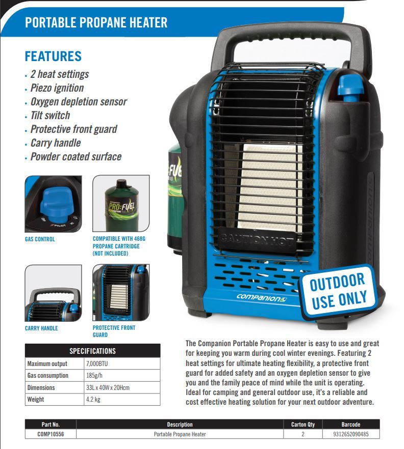 Companion Portable Propane Heater