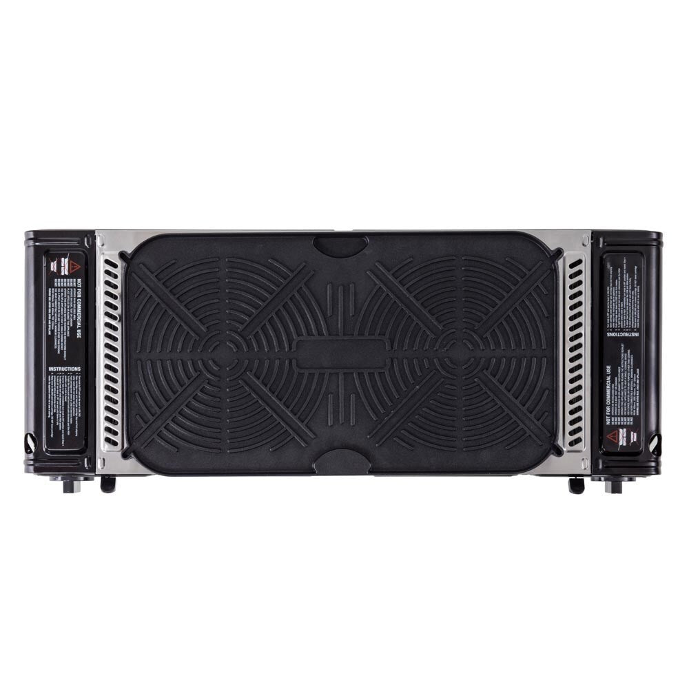 Gasmate Travelmate - Twin Burner Portable BBQ With Hotplate CS6035