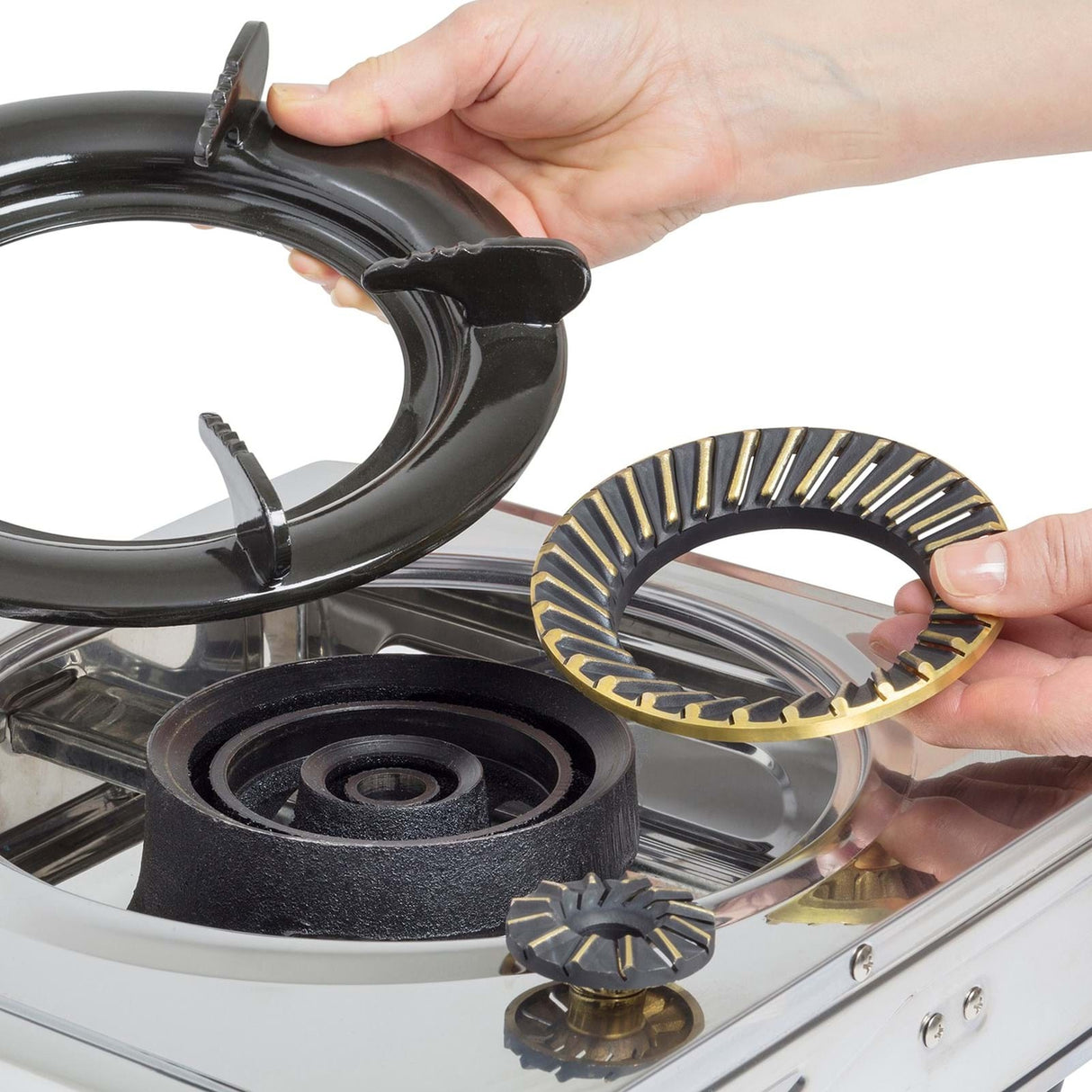 Gasmate Twin Burner Stainless Steel Wok Style Cooker