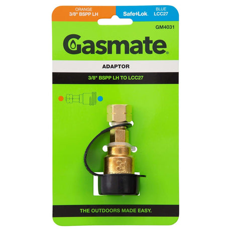 Gasmate ADAPTOR 3/8" BSPP LH to LCC27