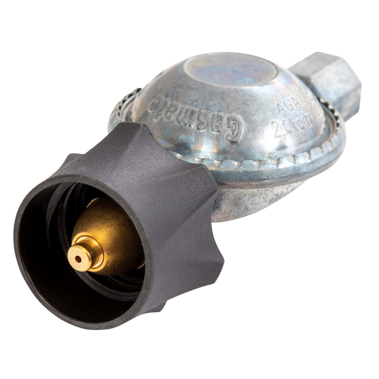 Gasmate 2.75k Pa Pressure Regulator LCC27 to 3/8" BSPT