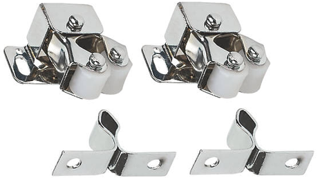 Double Roller Catch - Zinc Plated 2Pk