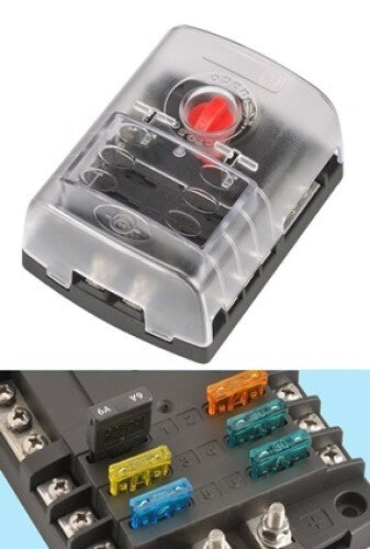 NARVA 6 Way Fuse Distribution Box