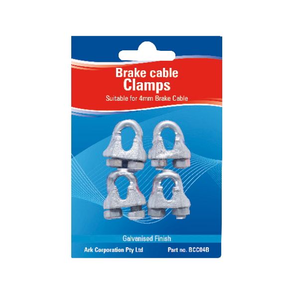ARK Brake Cable Clamps 4 Pack BCC04B