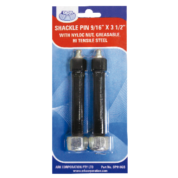 ARK Shackle Pins Greasable 2 Pack 9/16" X 3 1/2" SP916GB