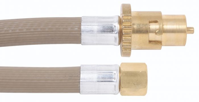 10mm Gas Heater hose assembly 3/8"SAE F x Male bayonet x 3000mm