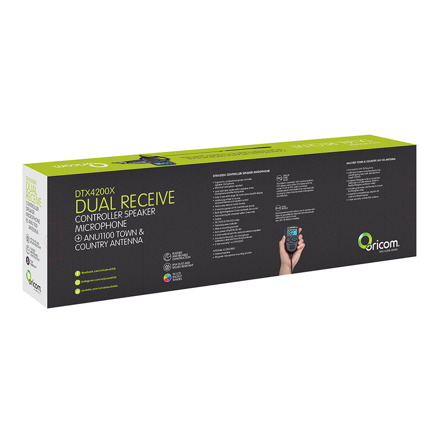 Oricom DTX4200X IP54 DUAL RECEIVE Ultimate 4×4 Touring Pack