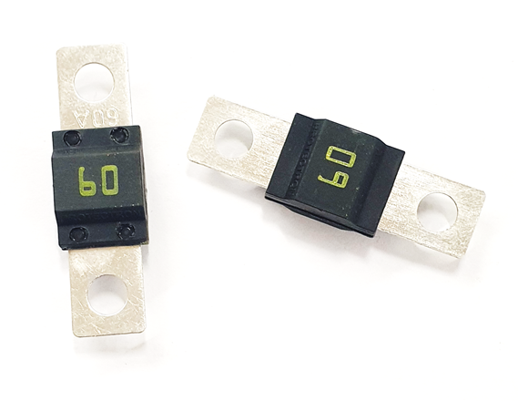 Midi Bolt Down Fuse 60A Yellow - 2 Pack