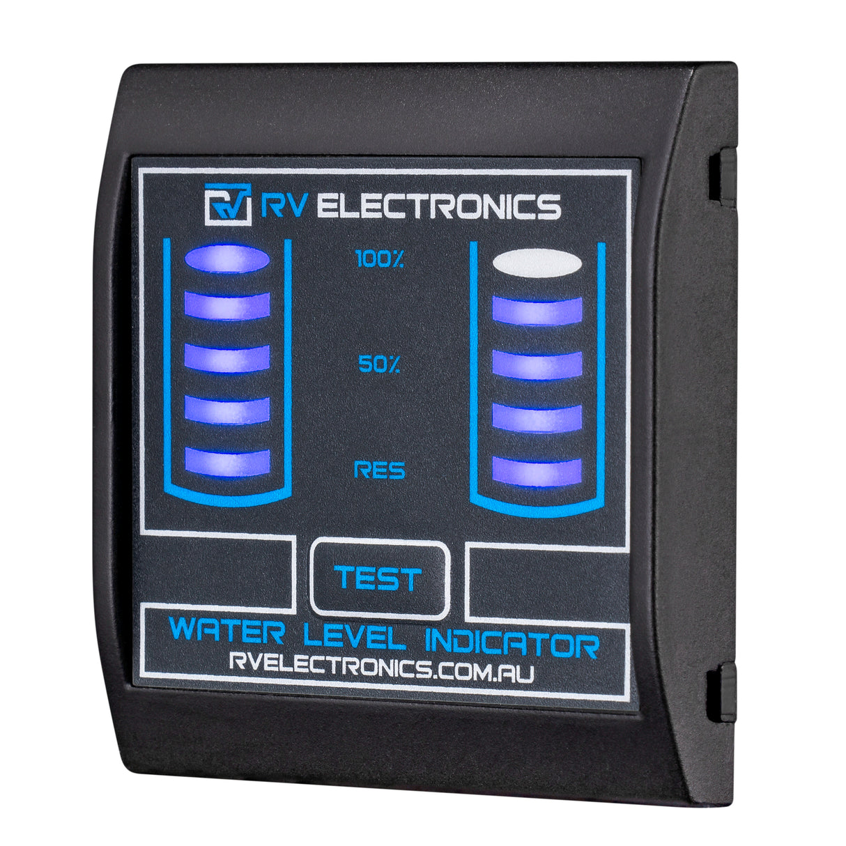 Slimline LED Water Level Indicator Double Tank Gauge - Black