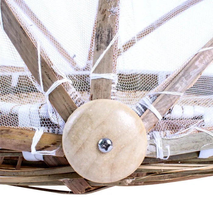 40cm Foldable Bamboo Food Cover