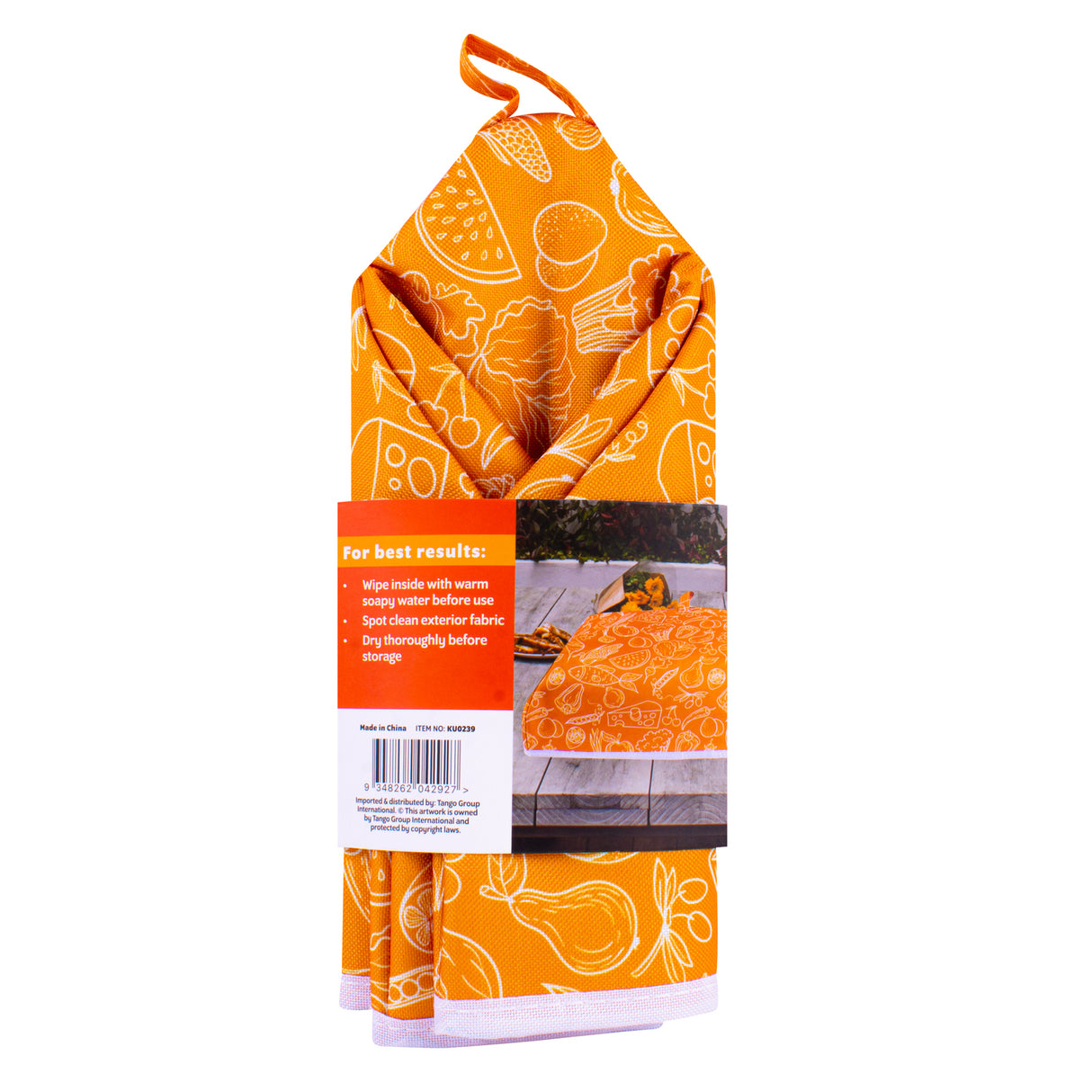 Cook Easy 37cm Insulated Food Cover - Orange