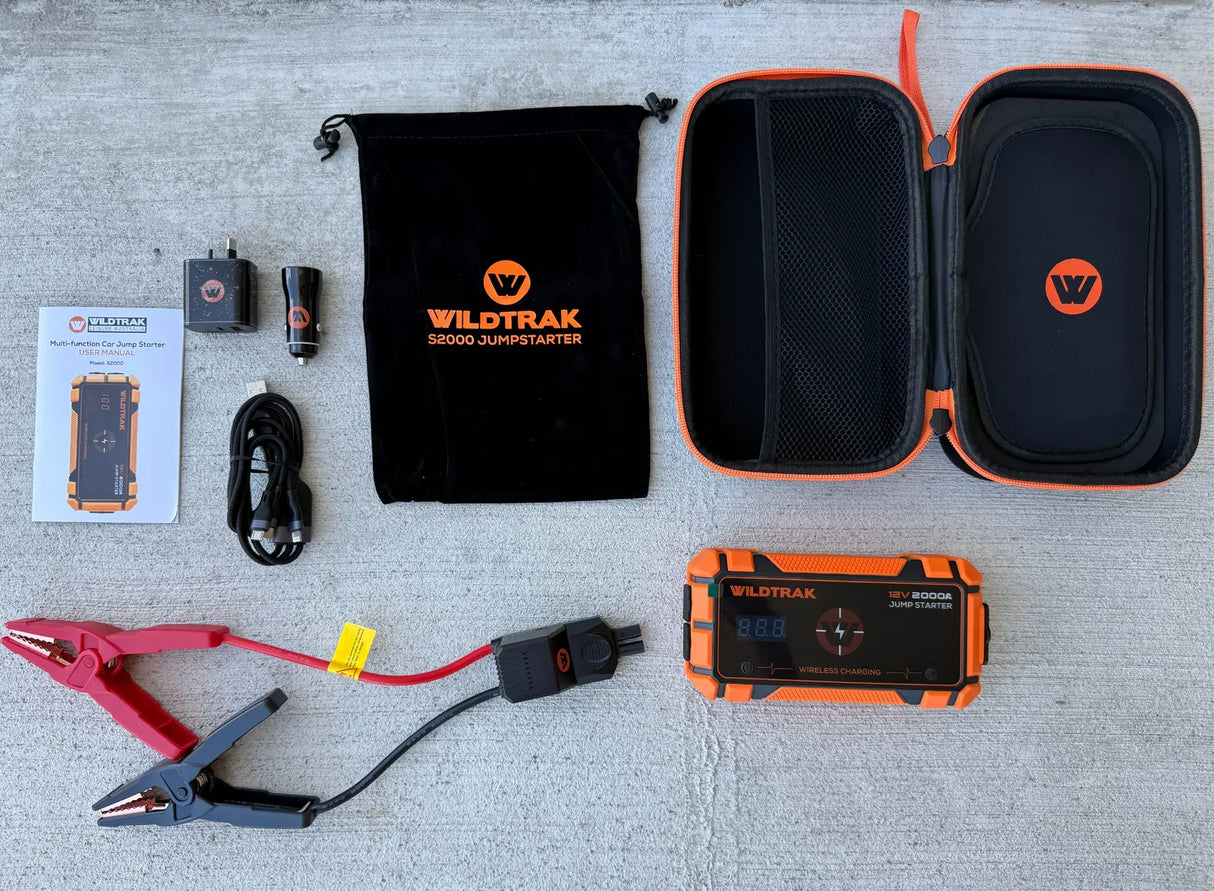 Wildtrak™ Heavy-Duty 2000A 16KMAH HP Lithium Jump Starter
