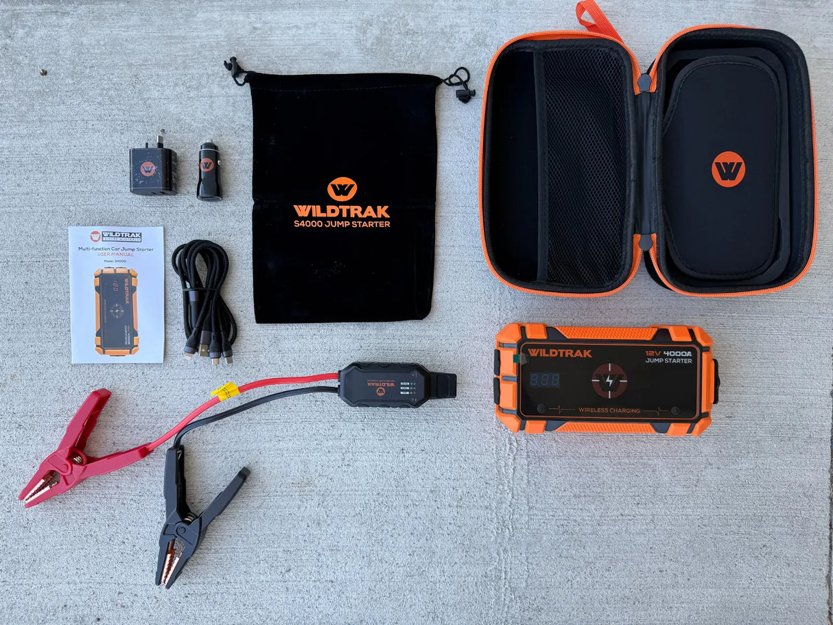 Wildtrak™ Heavy-Duty 4000A 28KMAH HP Lithium Jump Starter