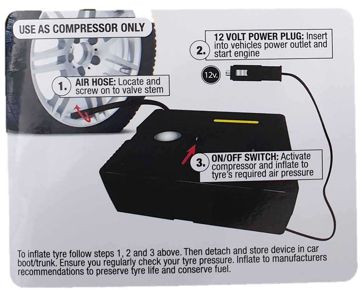 Eziup & Go Emergency Tyre Repair Kit