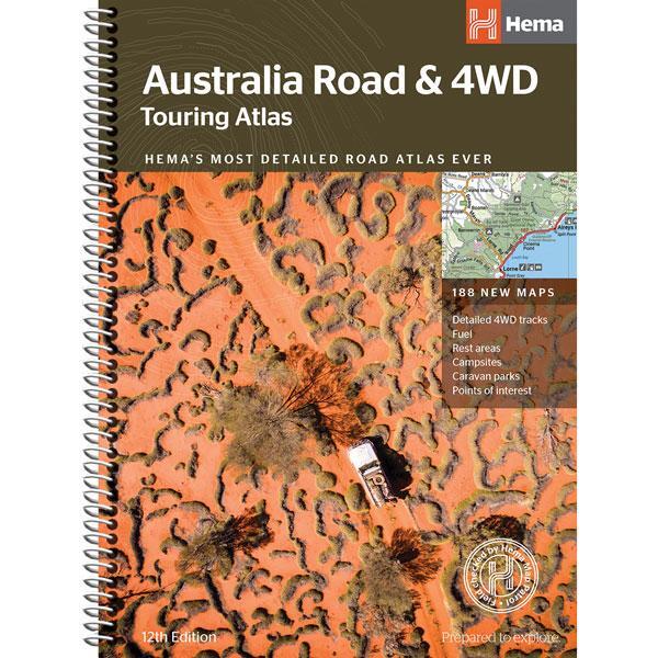 HEMA Map Australia Road & 4WD Touring Atlas 12th Edition