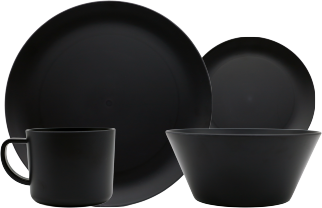 Royal RPET 16 Piece Dinner Set - Charcoal