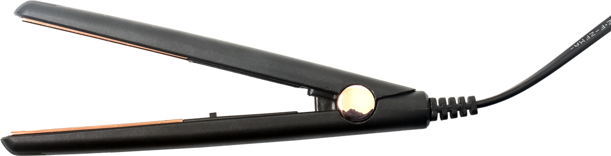 Simply Glam 12V Hair Straightener - Black Rose Gold