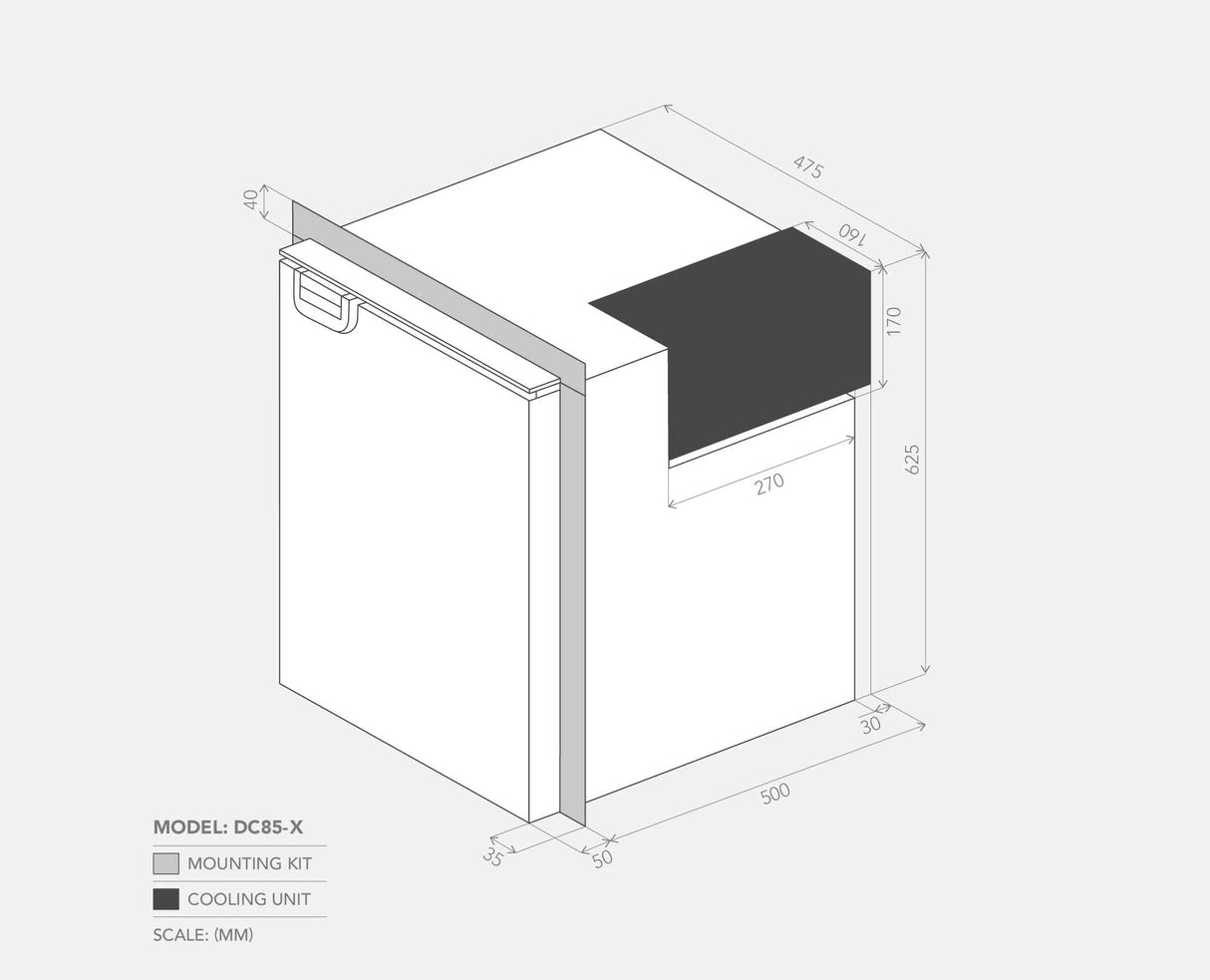 Bushman DC85X 85L Fridge