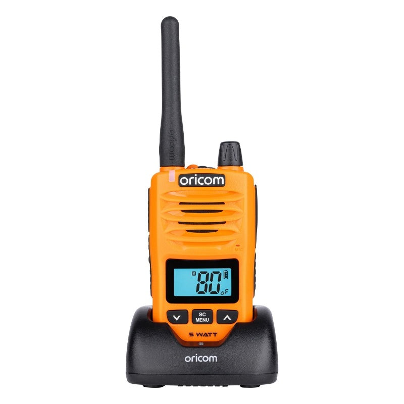 ORICOM 5 Watt IP67 Waterproof Handheld UHF CB Radio - Orange