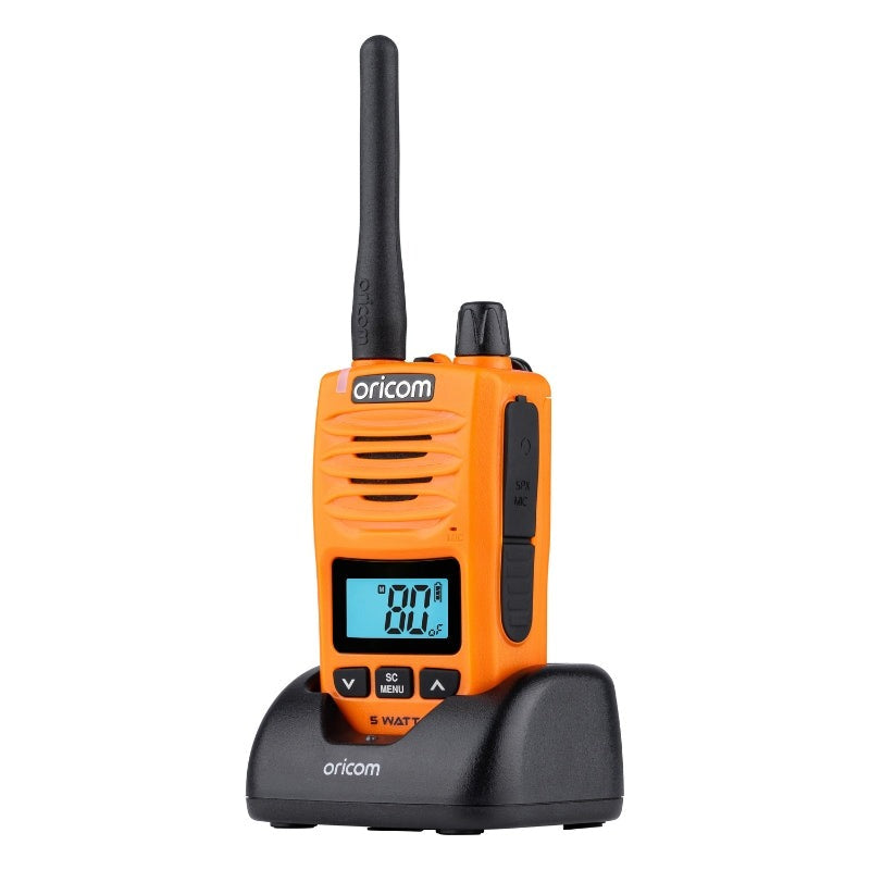 ORICOM 5 Watt IP67 Waterproof Handheld UHF CB Radio - Orange